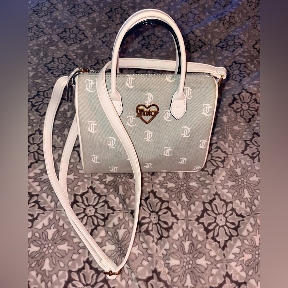 Juicy Couture denim logo medium crossbody bag